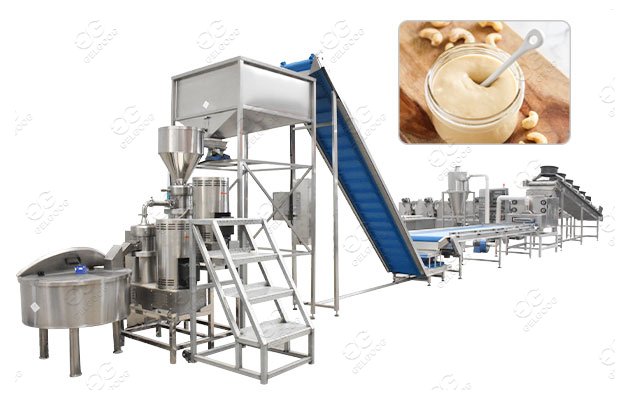 Cashew Butter Paste Production Line with 500 kg/h Capacity